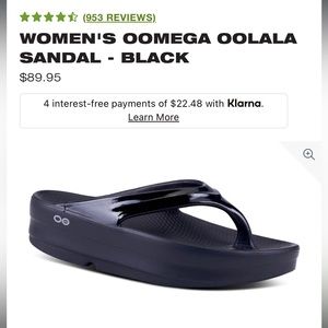 Oofos oomega recovery sandals